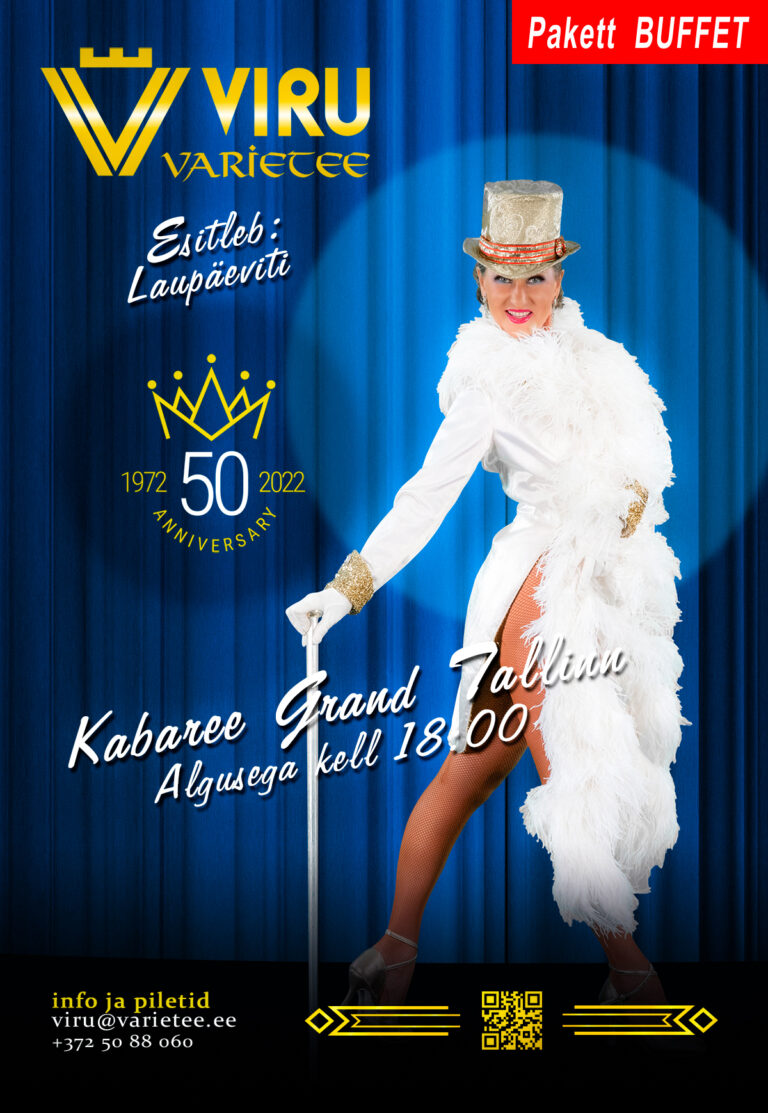 VIRU VARIETEE 2024 по субботам представляет программу «Kabaree Grand Tallinn»